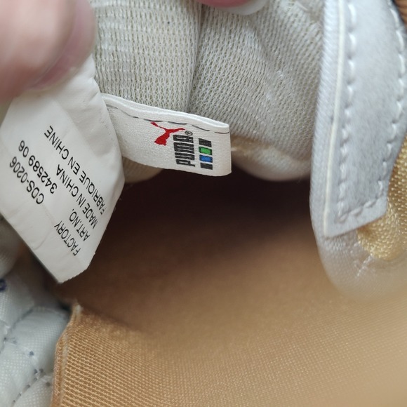 Puma Womens Retro Gorpcore RS 100 R-System Suede Sneakers 7.5 Blue Tan 342589-06 - Picture 12 of 16